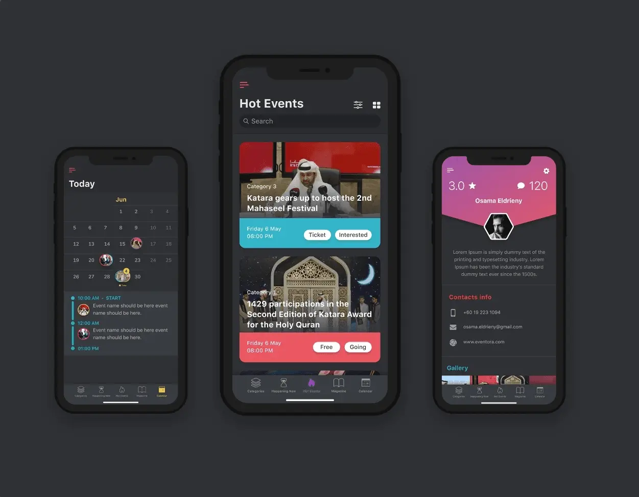 Eventora App preview